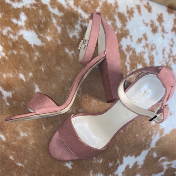 Nine West Pink Ankle Strap Heels - Picture 2 of 2